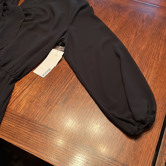 Black Jumpsuit with black tie size 2x - Picture 4 of 14